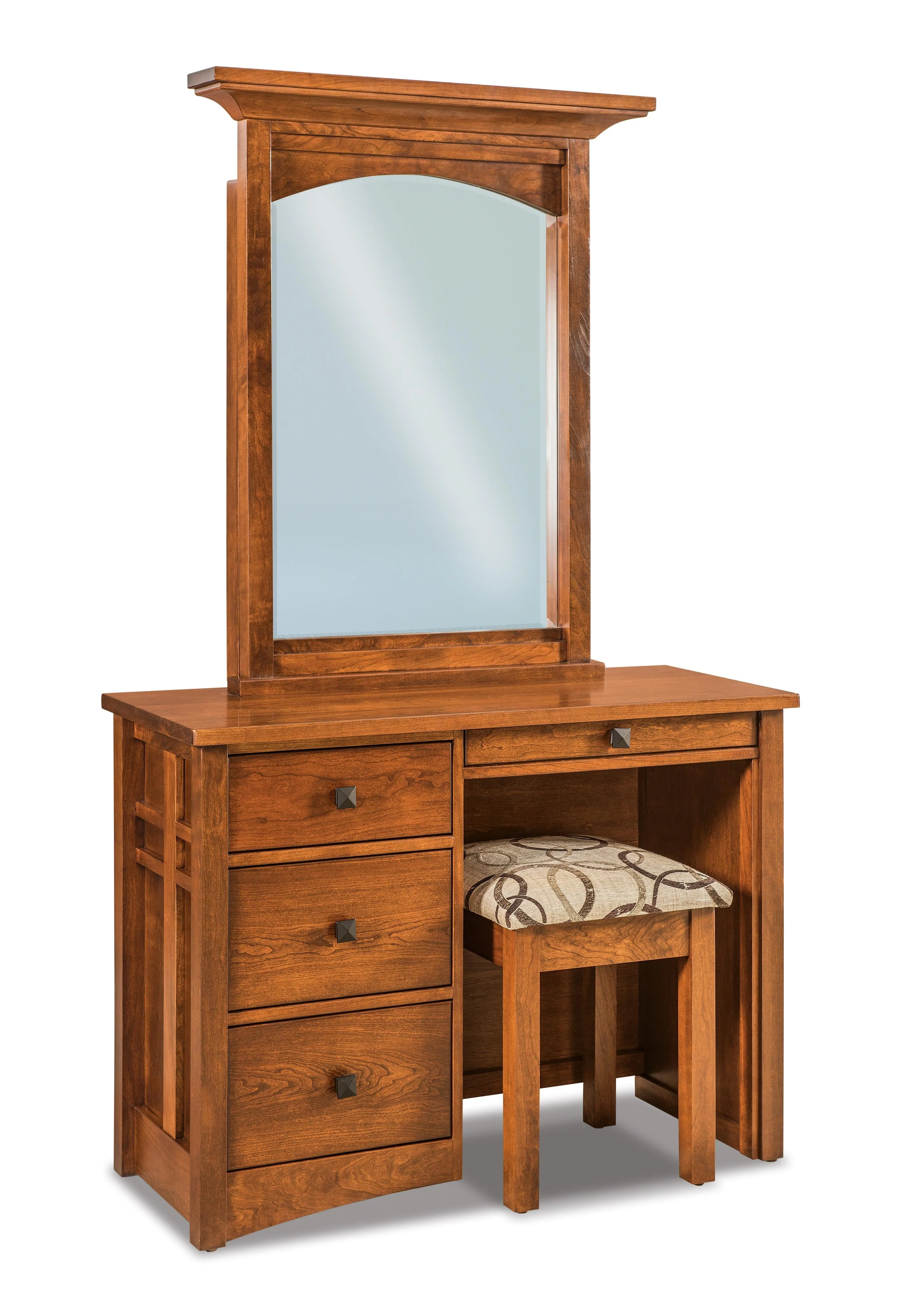 Amish Kascade Four Drawer Vanity Dresser