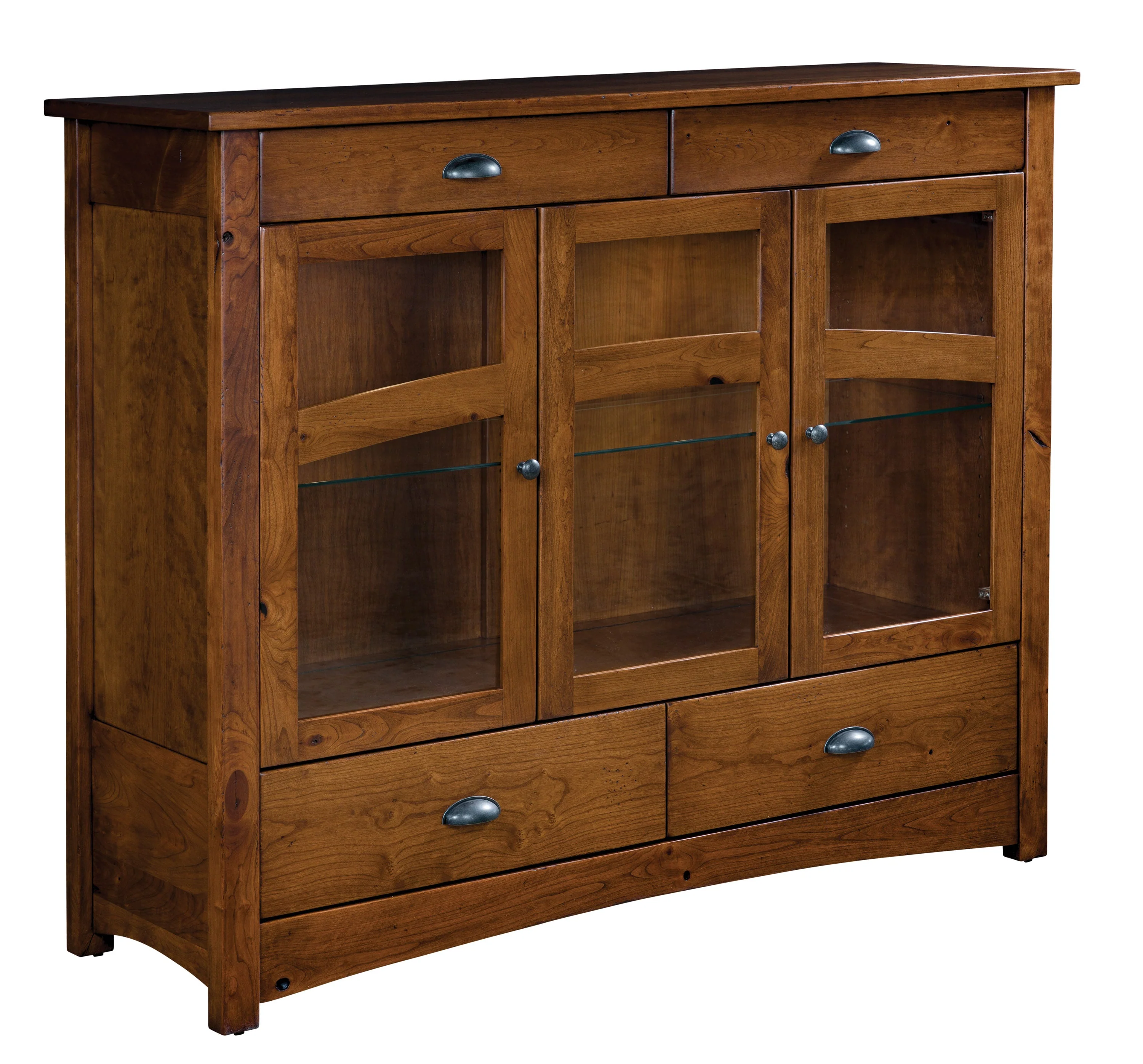 Amish Ellis High Four Drawer Three Door Buffet