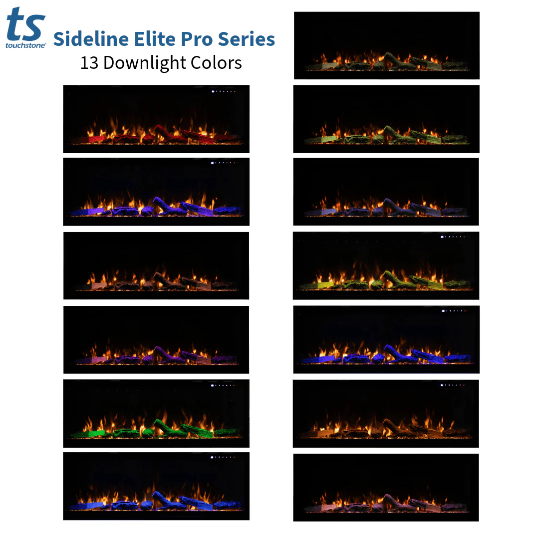 Sideline Elite Pro 50 Inch Smart Electric Fireplace with Encase Surround Mantel