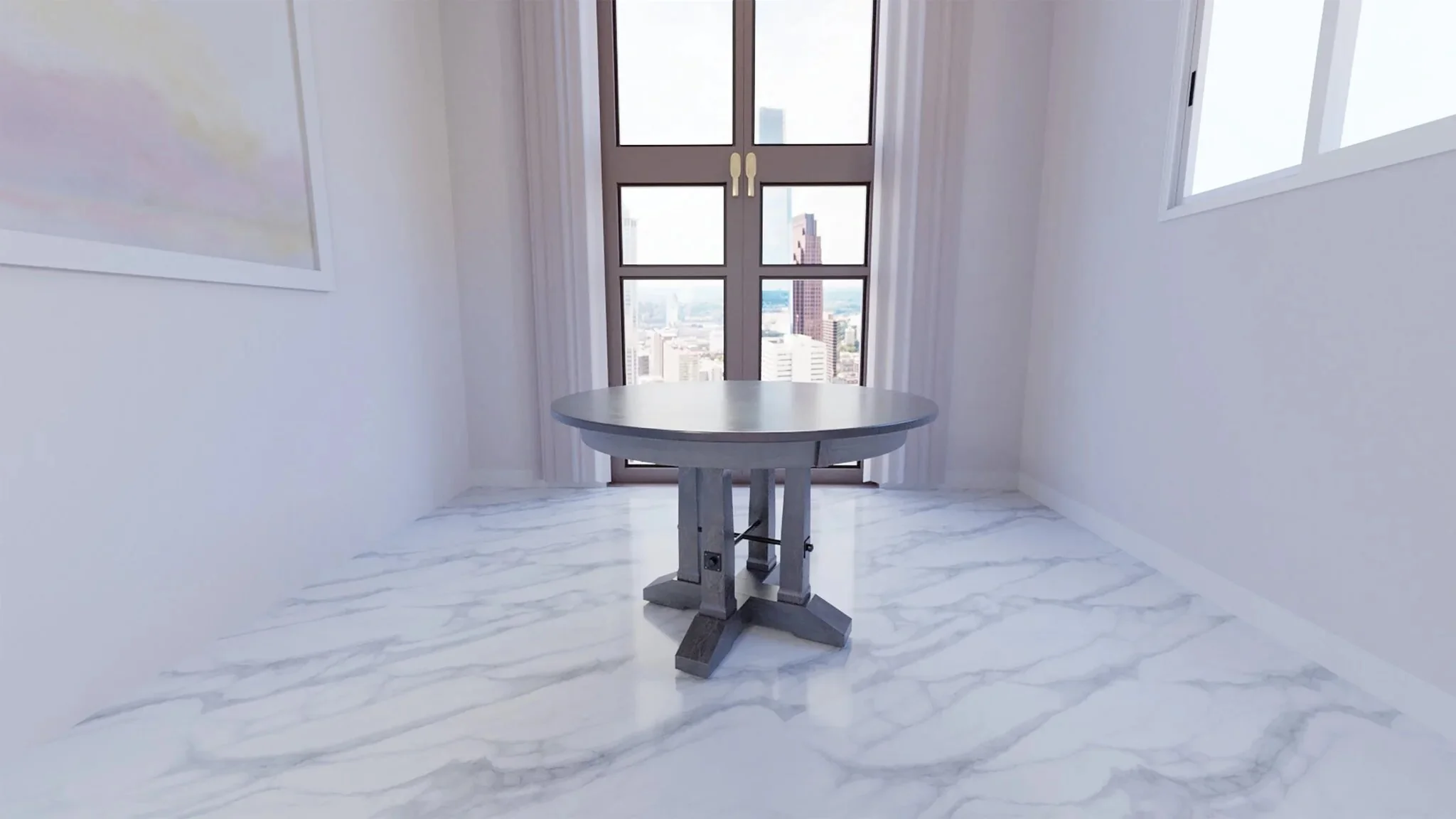 Amish Carla Elizabeth Single Pedestal Table