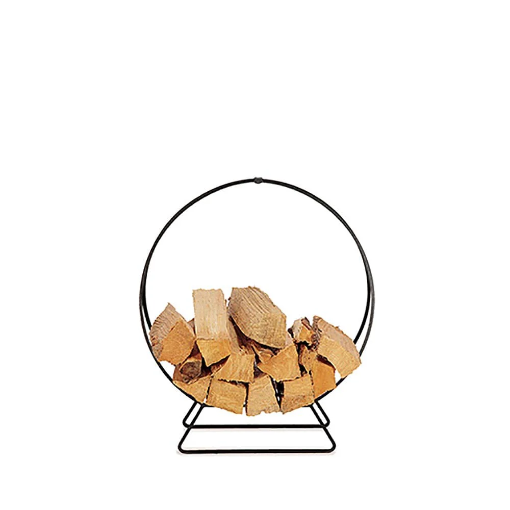 Log Hoop, Matte Black 24-in