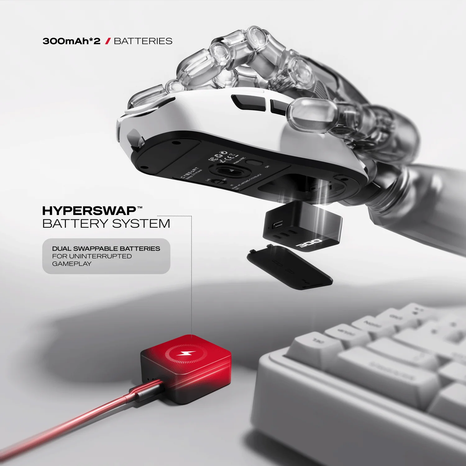 Artemis | 1K 52g Ultra-light Hot-Swap Tri-Mode Gaming Mouse