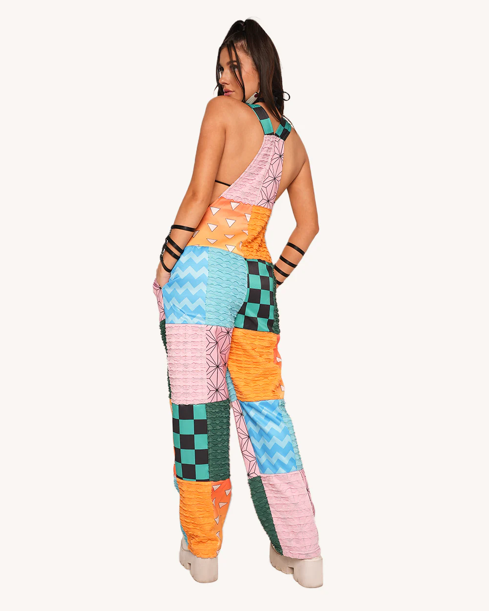 Otaku Patchwork Overalls
