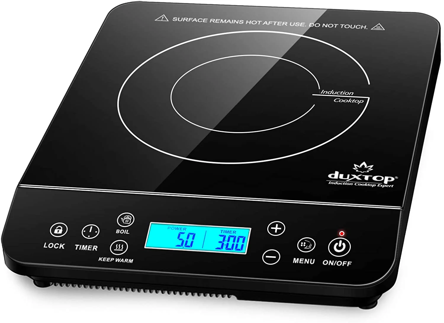 Portable Induction Cooktop, Countertop Burner Induction Hot Plate with LCD Sensor Touch 1800 Watts