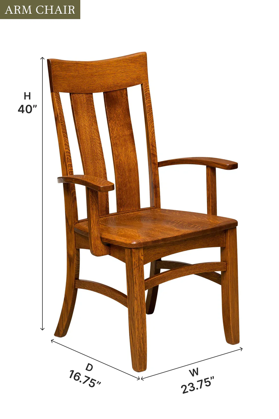 Amish Artisan Galena Dining Chair - Quick Ship
