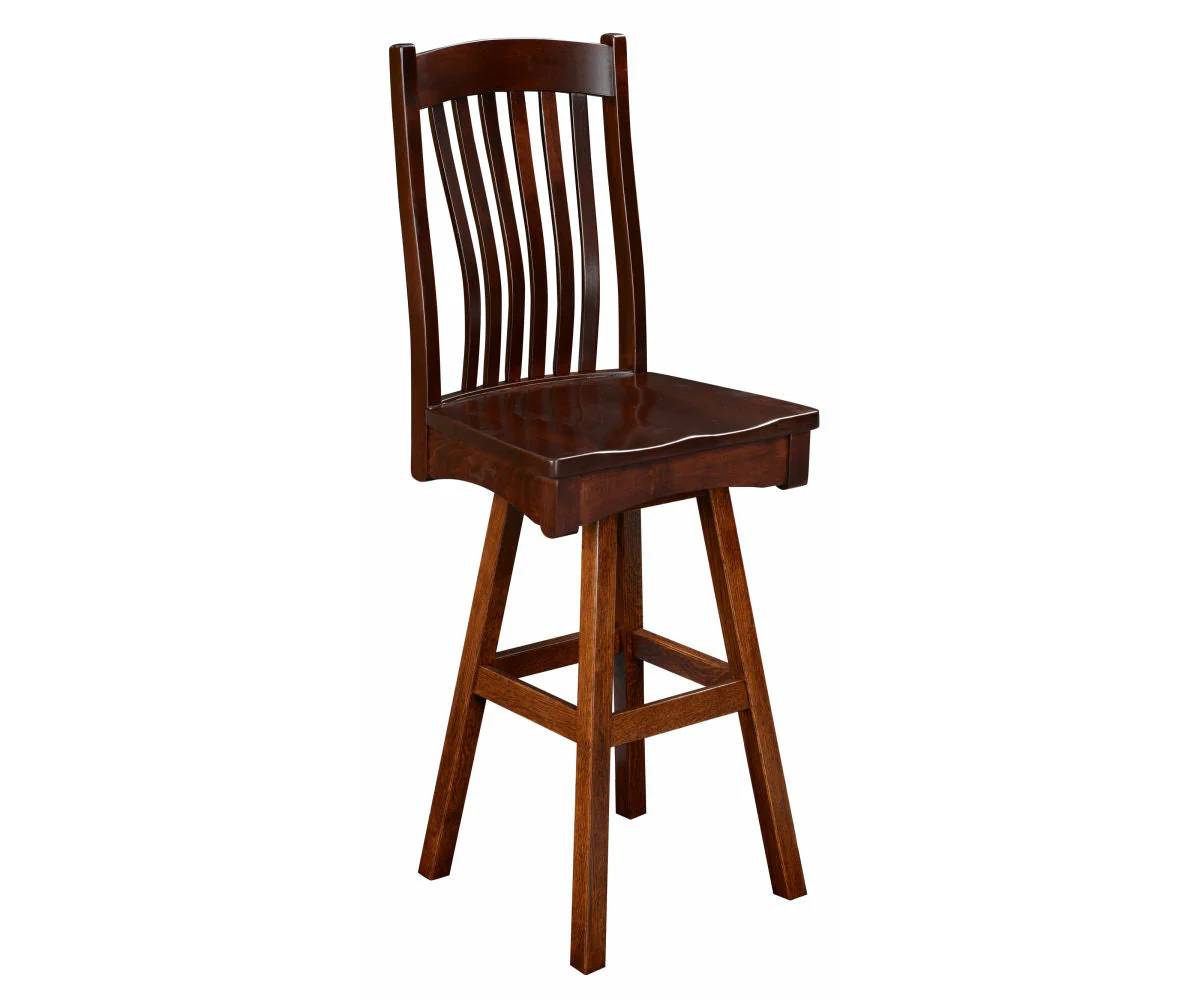 Amish Conestoga Swivel Bar Chair
