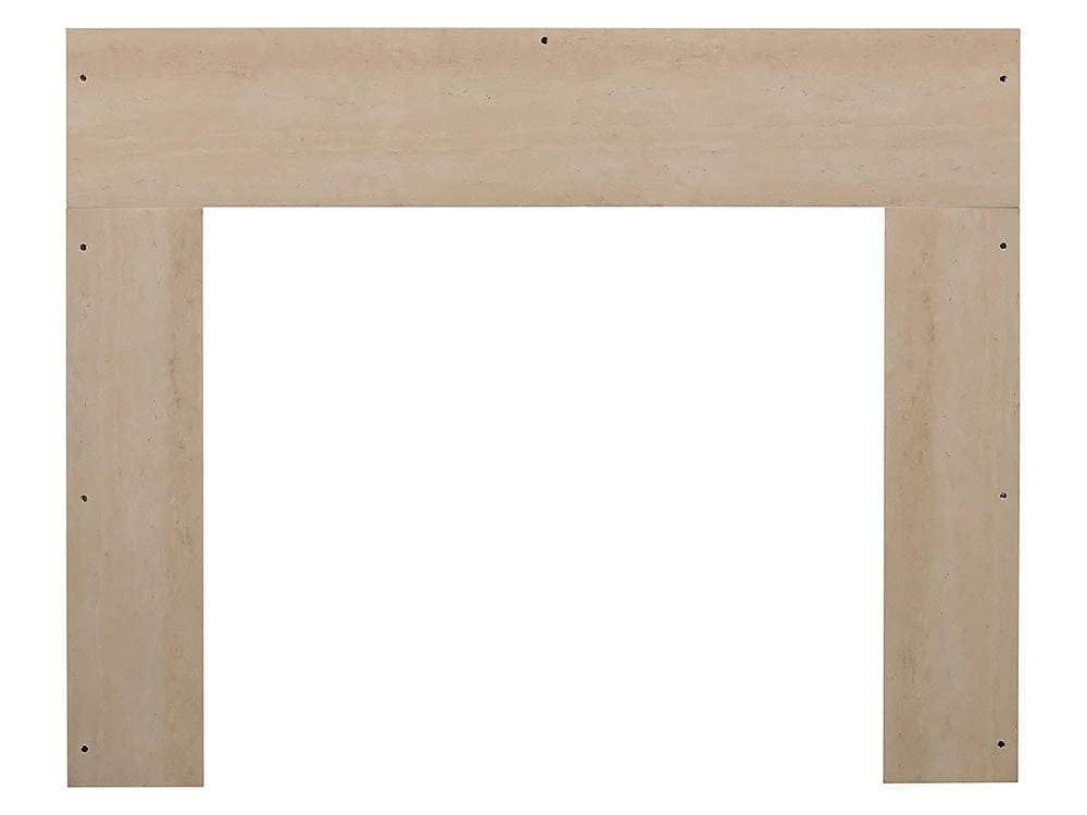 Faux Travertine Facing Surround for Christina BuiltRite Mantel