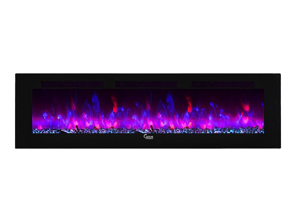 Caesar Fireplace 102-In Wall Mount Electric Fireplace w/ Back-lighting