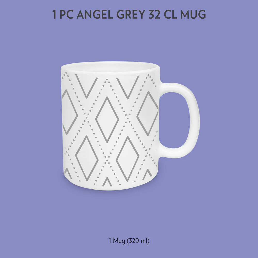 Larah by Borosil Angel Grey Mug, 320ml