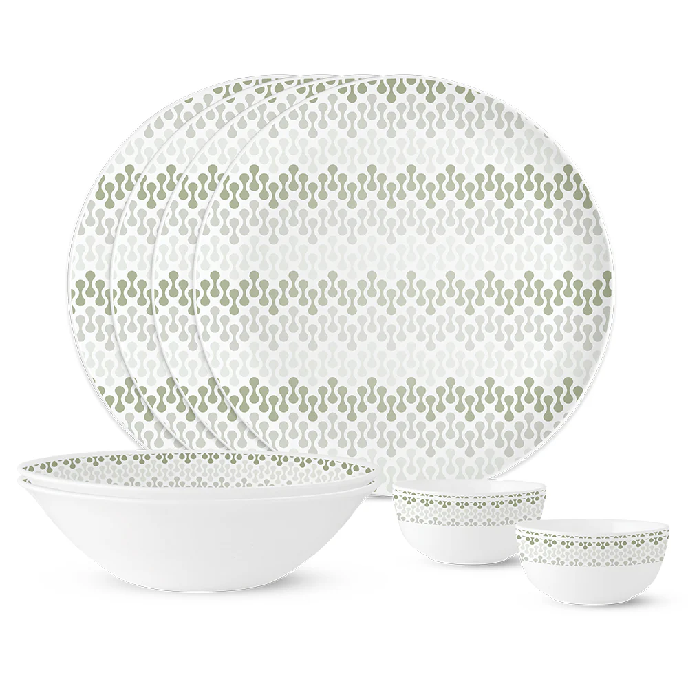 Larah by Borosil, Dora Dinner Set, 10 pc