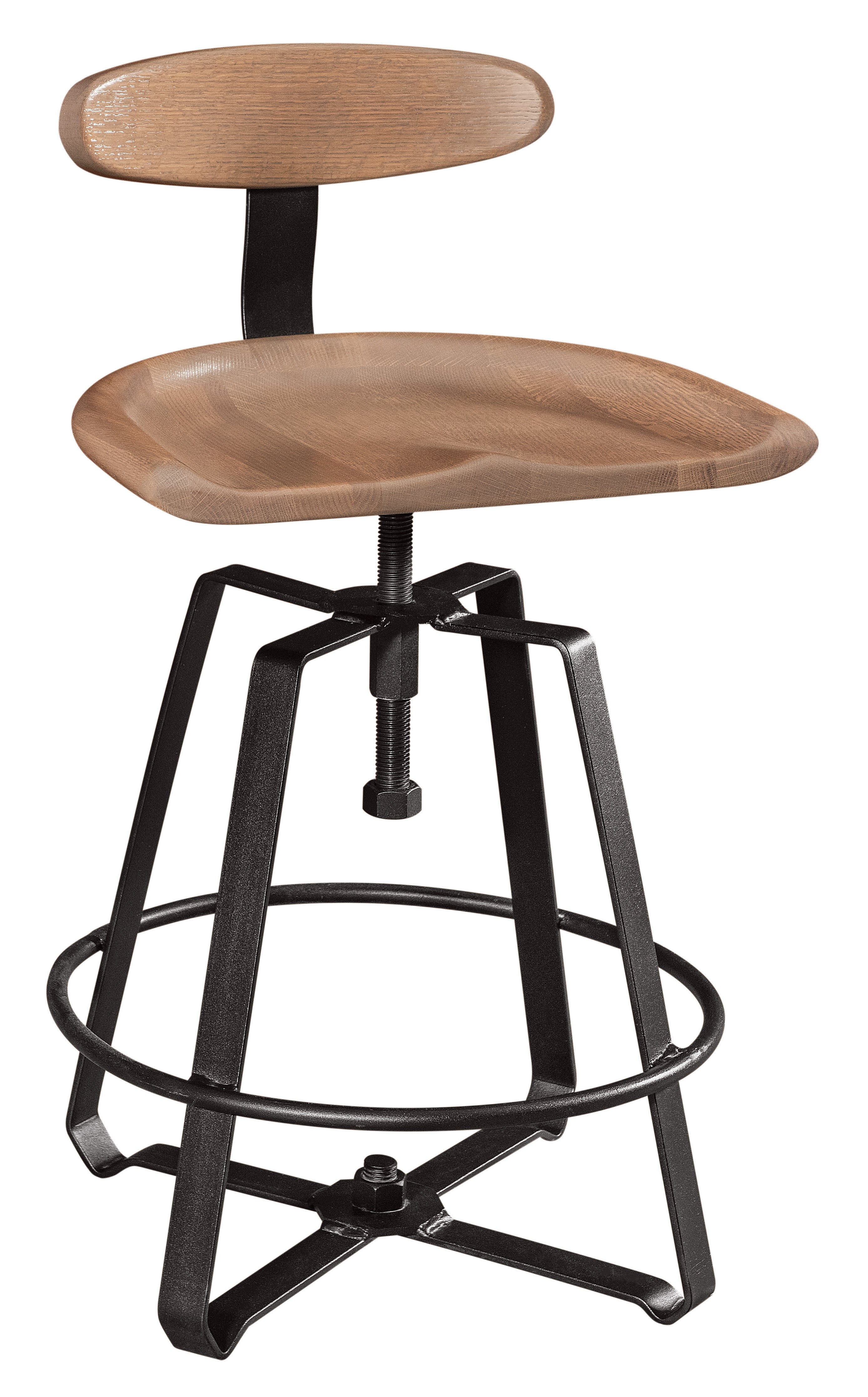 Amish Iron Craft Bar Chair