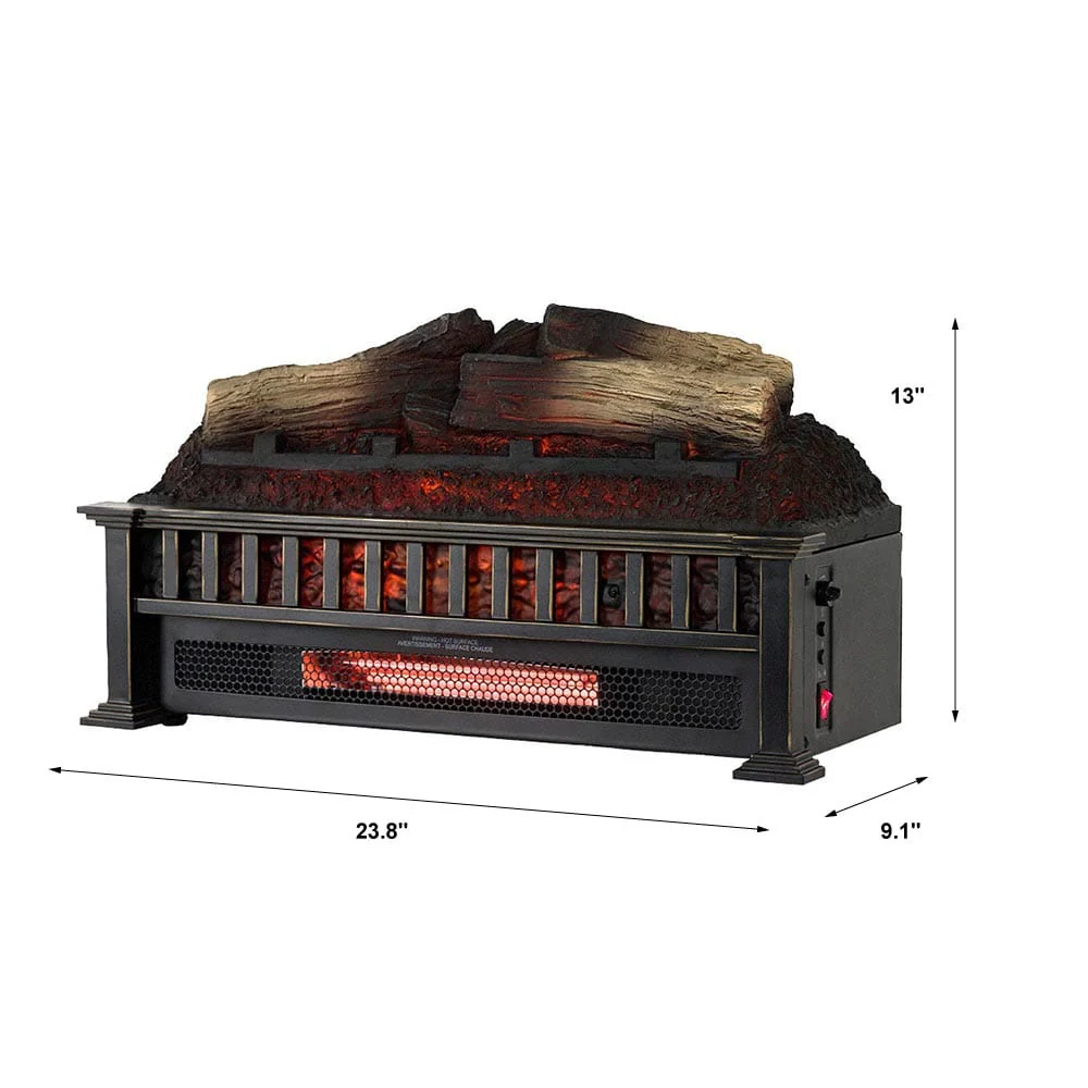 Country Living 23-in Infrared Electric Fireplace Log Set