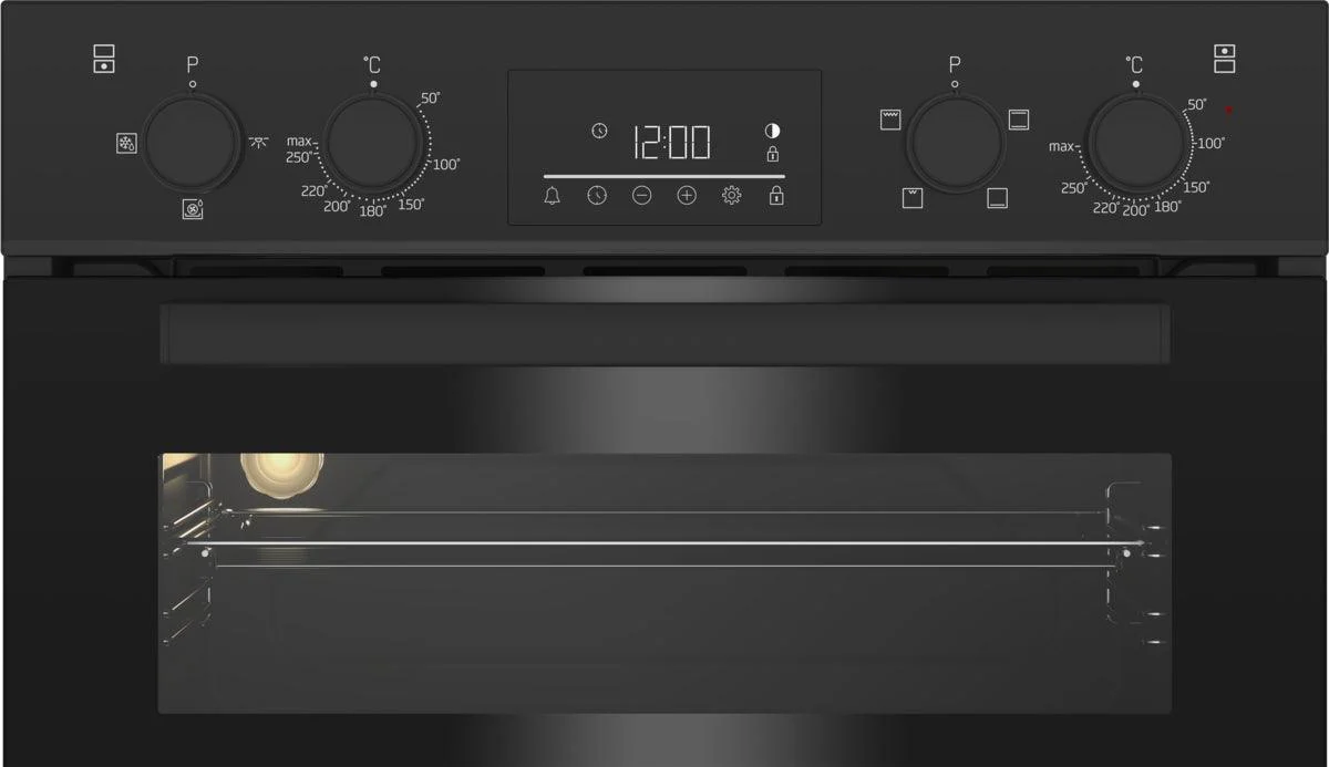BEKO DOUBLE OVEN - - BLACK | BBDF22300B