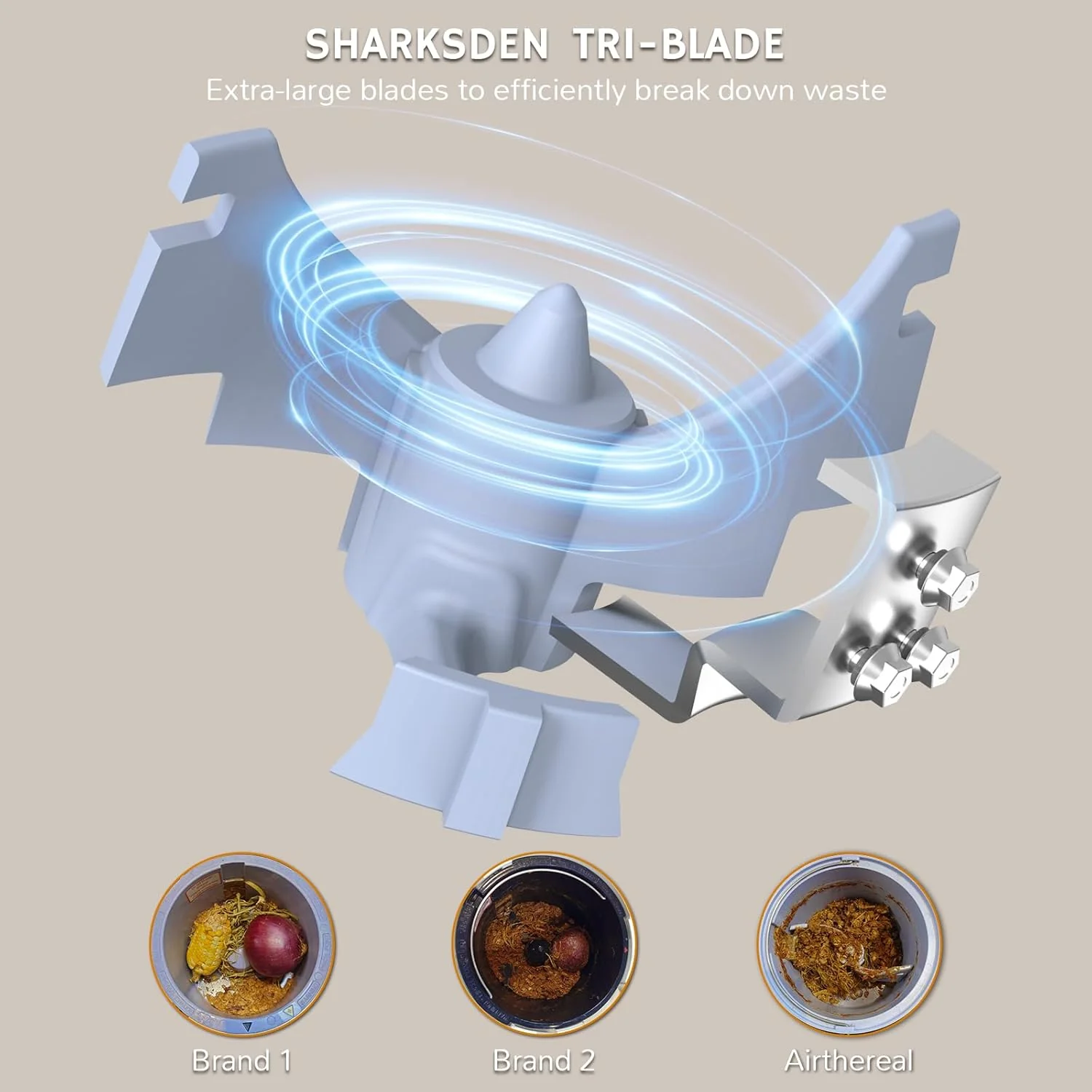 Electric Kitchen Composter, 2.5L Capacity, Turn Food Waste and Scraps into Dry Compost