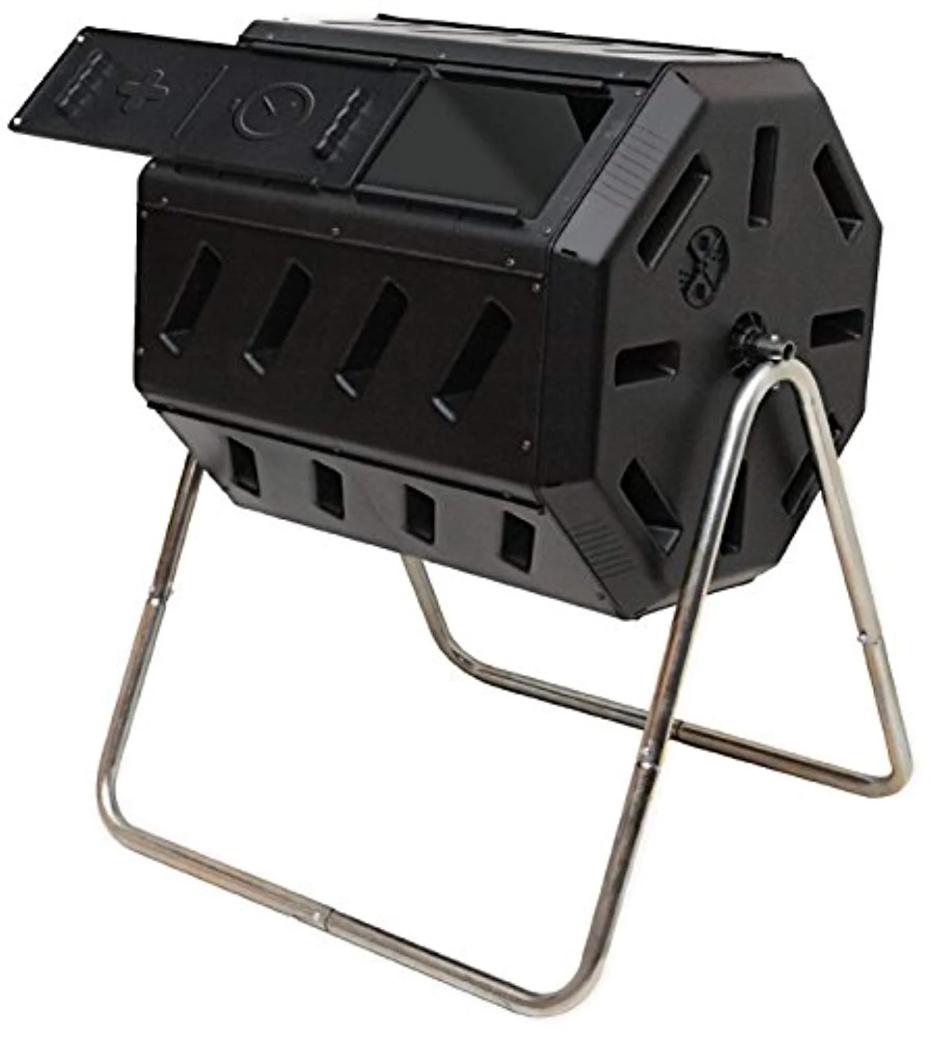 Tumbling Composter, Dual Chamber 37 Gallon
