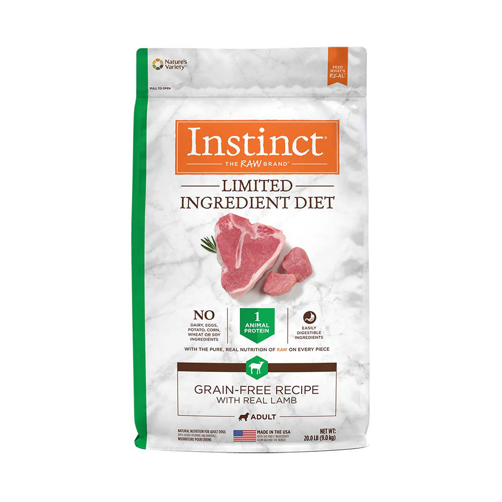 Instinct® Limited Ingredient Diet Grain Free Recipe with Real Lamb Dog Food 20 Lbs