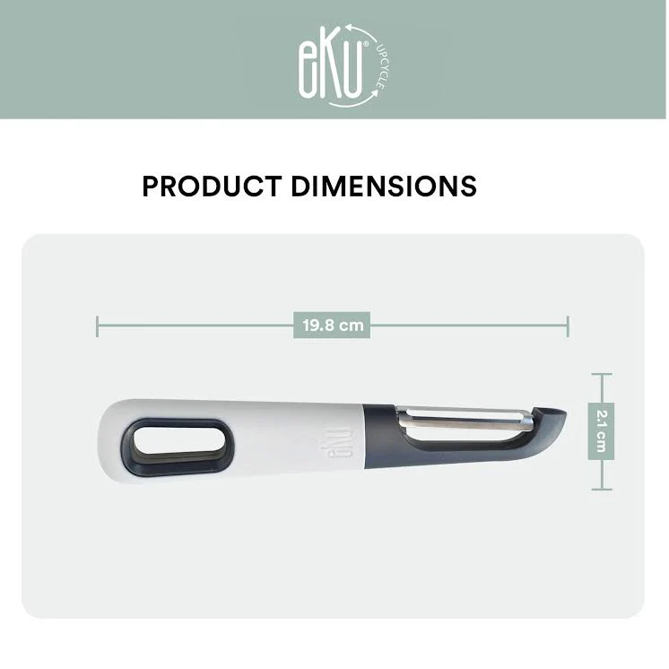 eKu Upcycle Swivel Peeler Black
