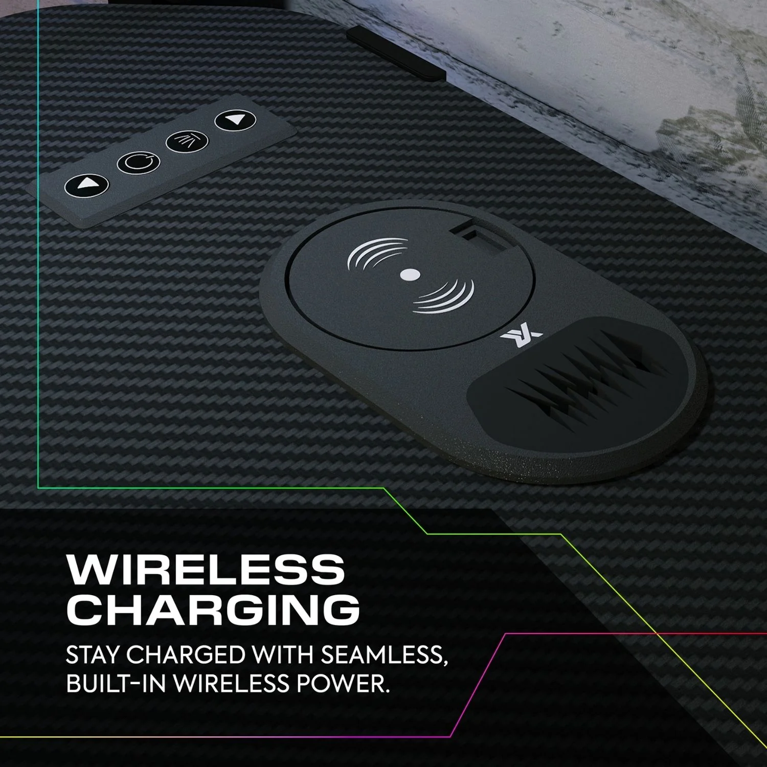 Battlebunk XL RGB Double High Sleeper Gaming Bunk Bed with Desk - Black