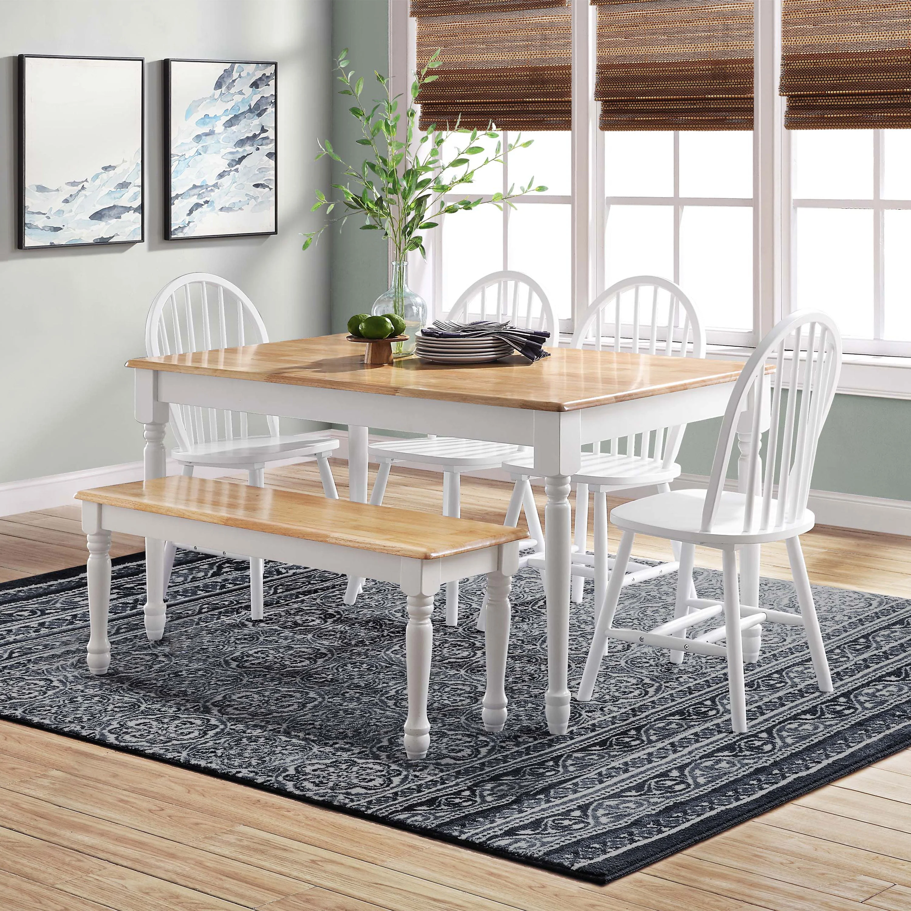 Solid Wood Dining Chairs, Set of 2