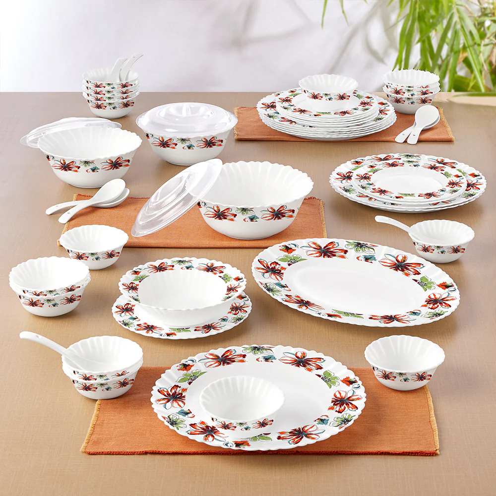 Larah by Borosil Bali 47 pc Dinner Set