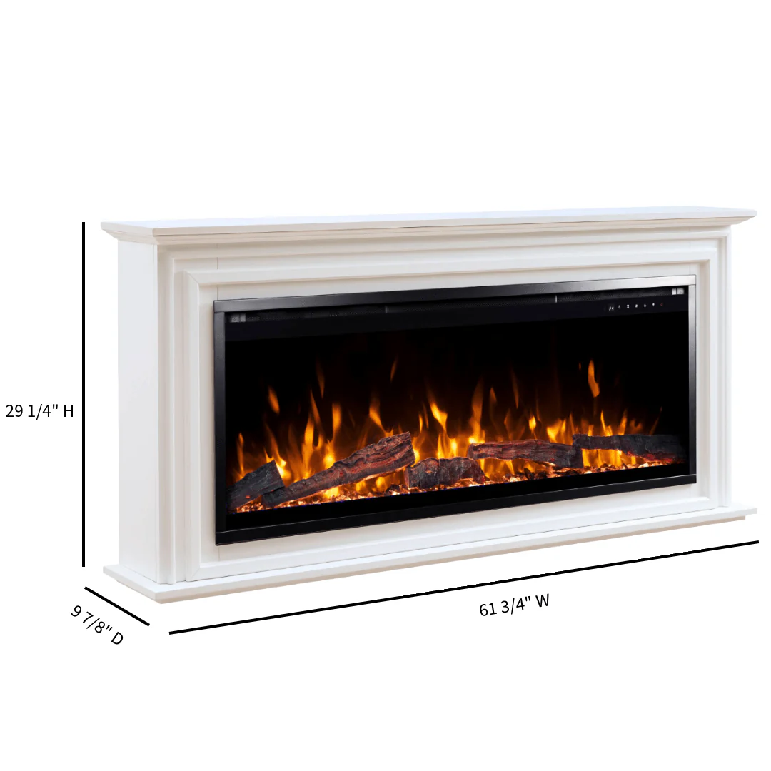 Sideline Elite Pro 50 Inch Smart Electric Fireplace with Encase Surround Mantel