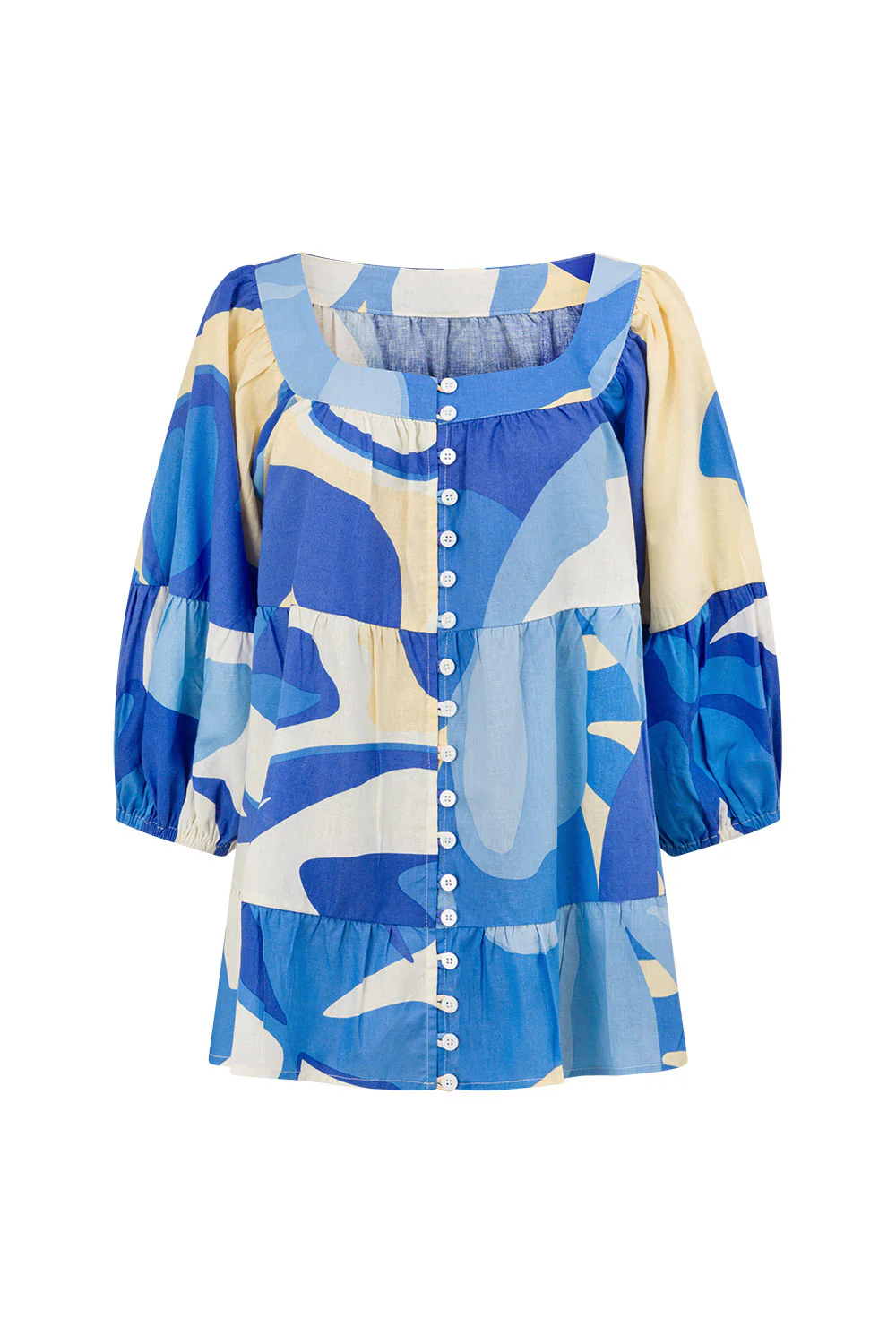 SAMPLE-Elara Top - Valley Blue