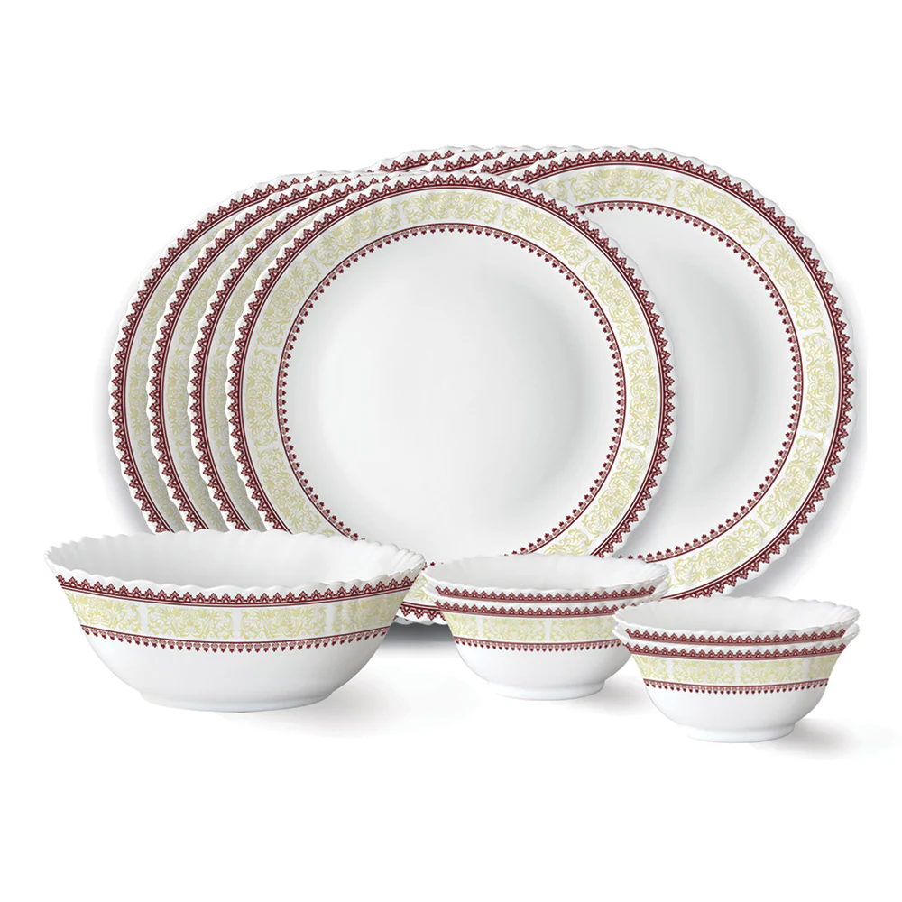 Larah by Borosil Elega Dinner Set, 12 pc