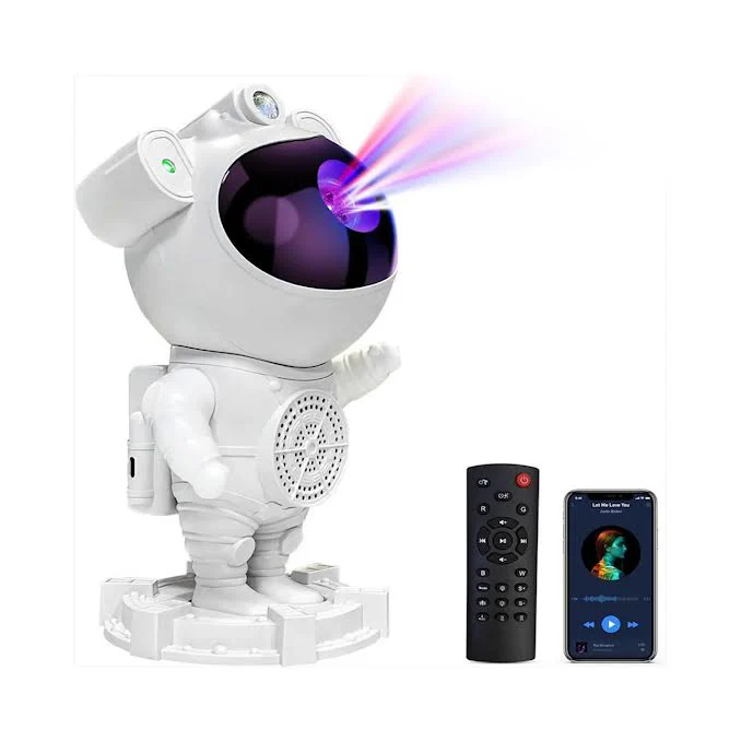 Astronaut Projector with LED Lights White