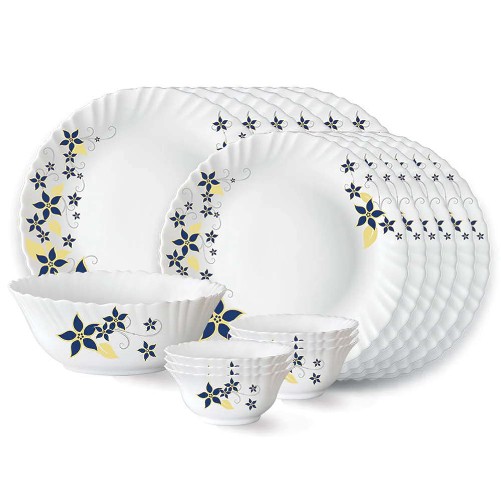 Larah by Borosil Viva Dinner Set, 19 pc