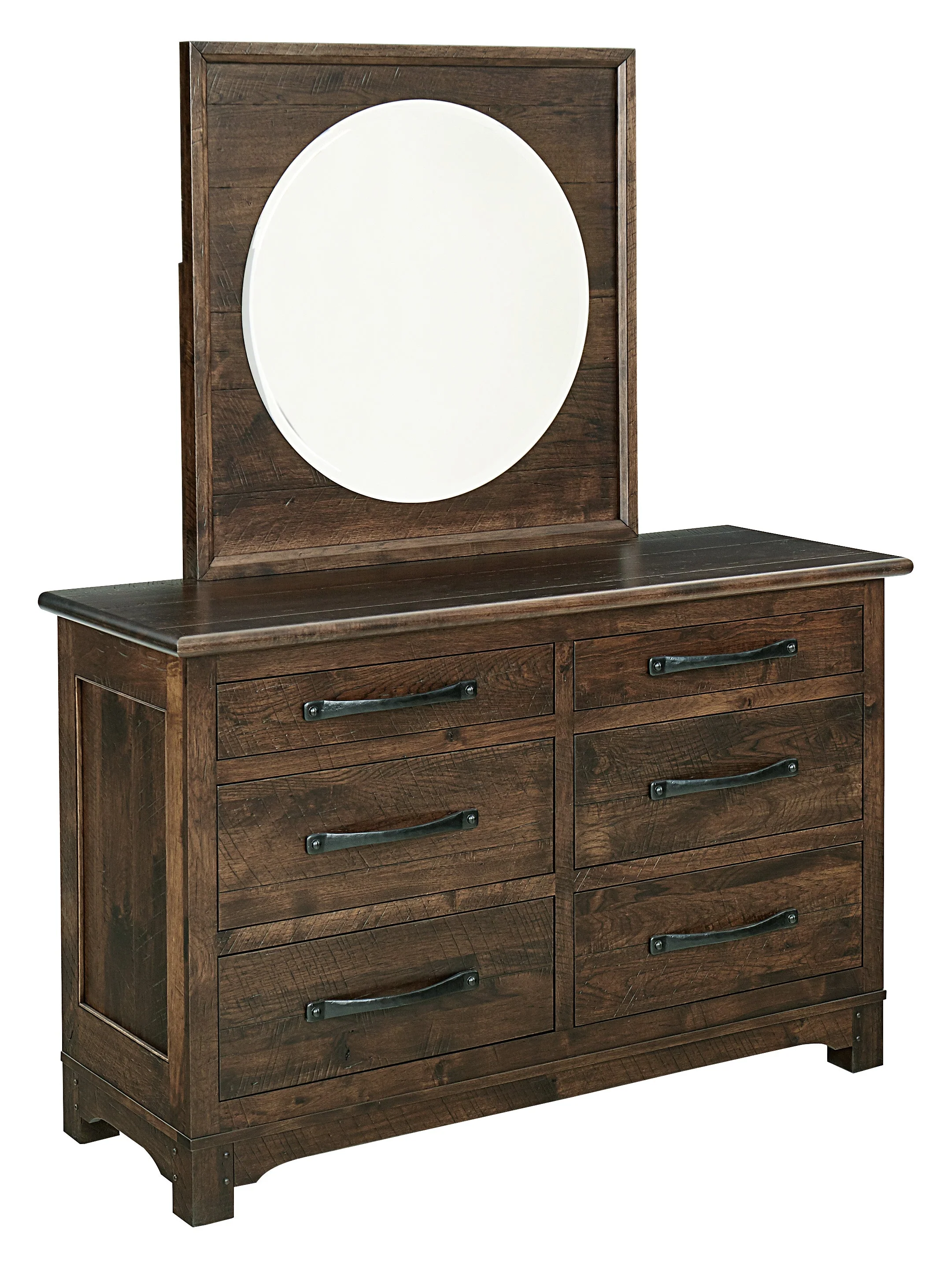 Amish Farmhouse Six Drawer Dresser