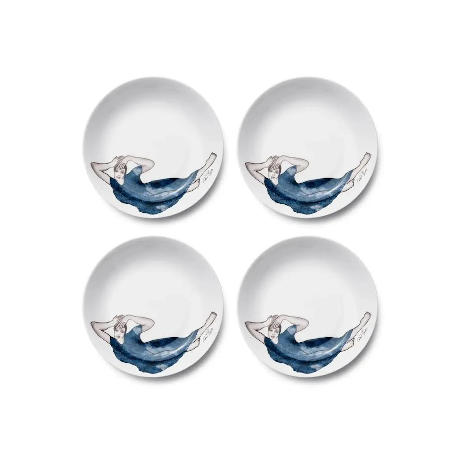 Carrol Boyes 4 Piece Graceful Soup Bowl Set White