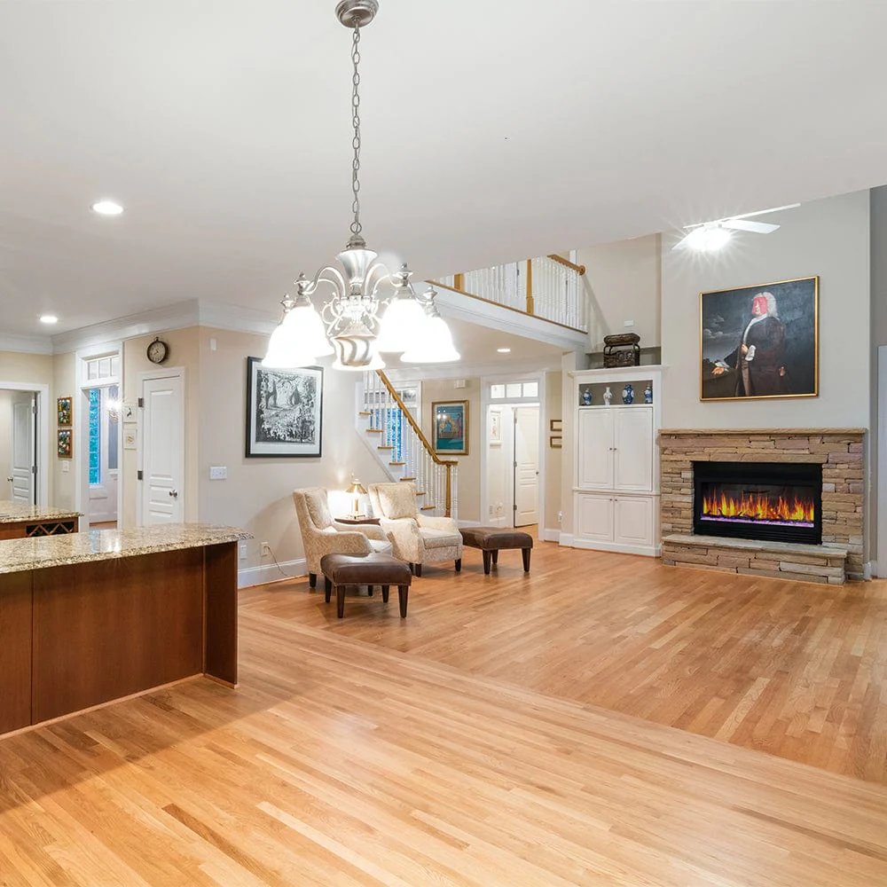 Dynasty 52-in Cascade Linear Electric Fireplace