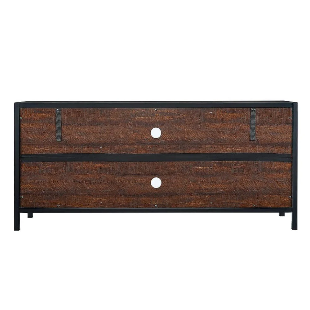 Matthew Media Console in Industrial Brown