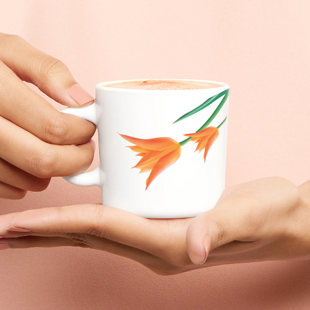 Larah by Borosil Firefly Mug Set, 180ml x 6