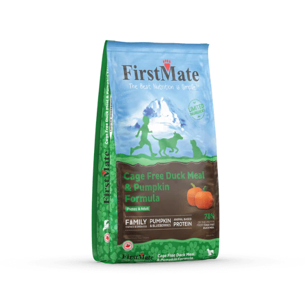 FirstMate Pet Foods Cage Free Duck Meal & Pumpkin Formula