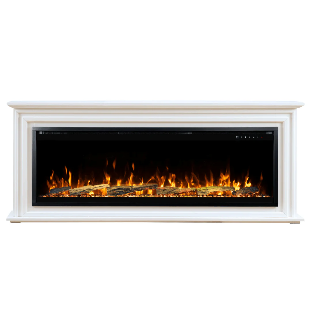 Sideline Elite Pro 60 Inch Smart Electric Fireplace with Encase Surround Mantel