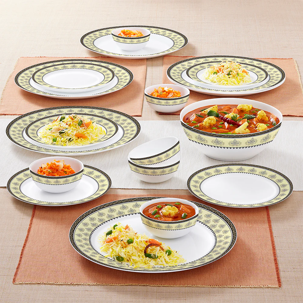 Larah by Borosil Amer Dinner Set, 19 pc