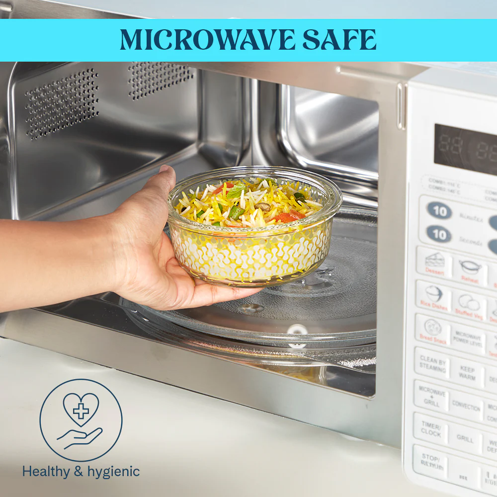 Larah Gracia Fusion Glass Lunchbox, Set of 4