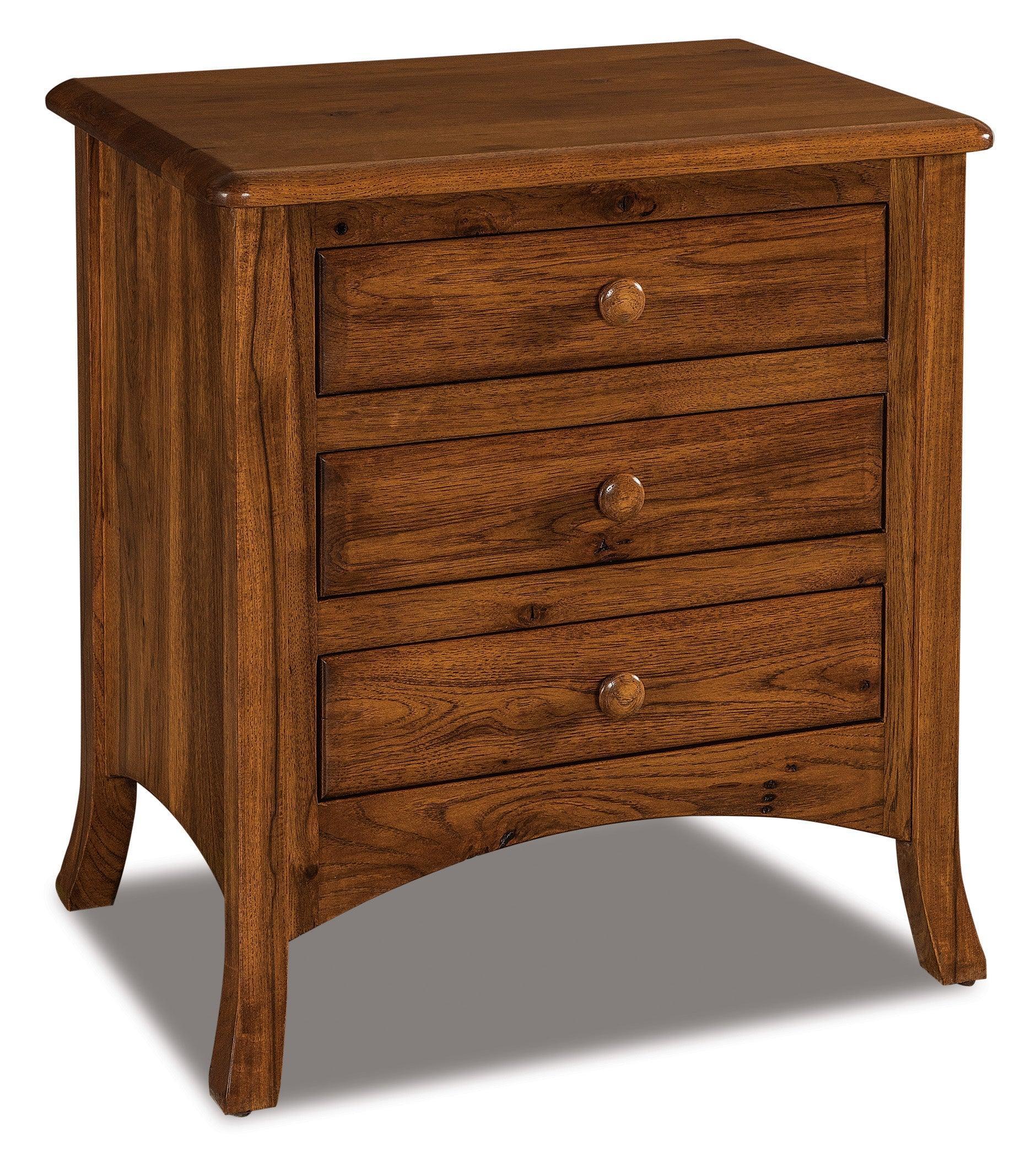 Amish Carlisle Three Drawer Nightstand