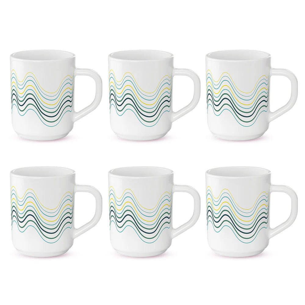 Larah by Borosil Mia Mug Set, 240ml x 2