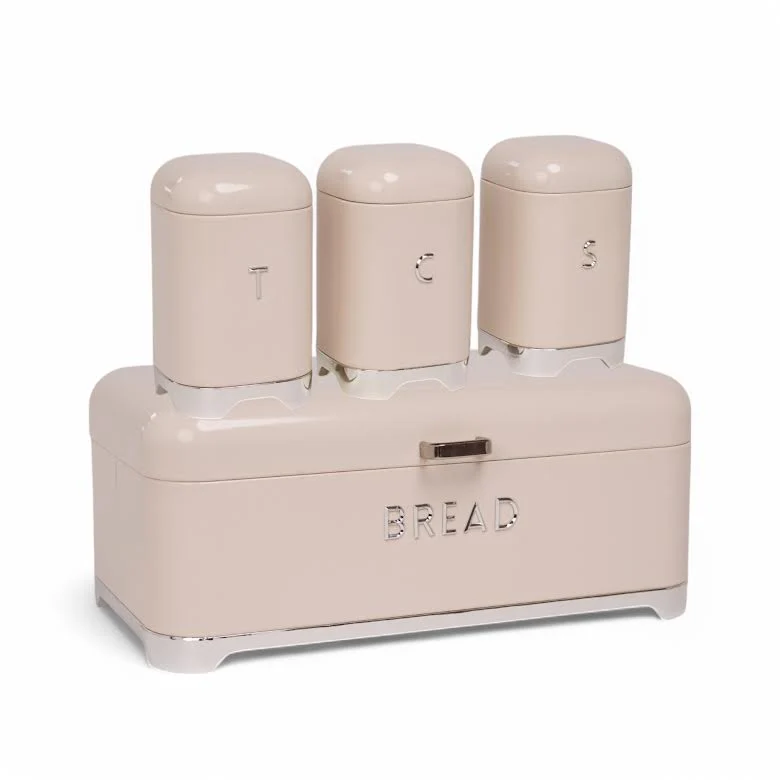CH 4 Piece Canister Set Cream