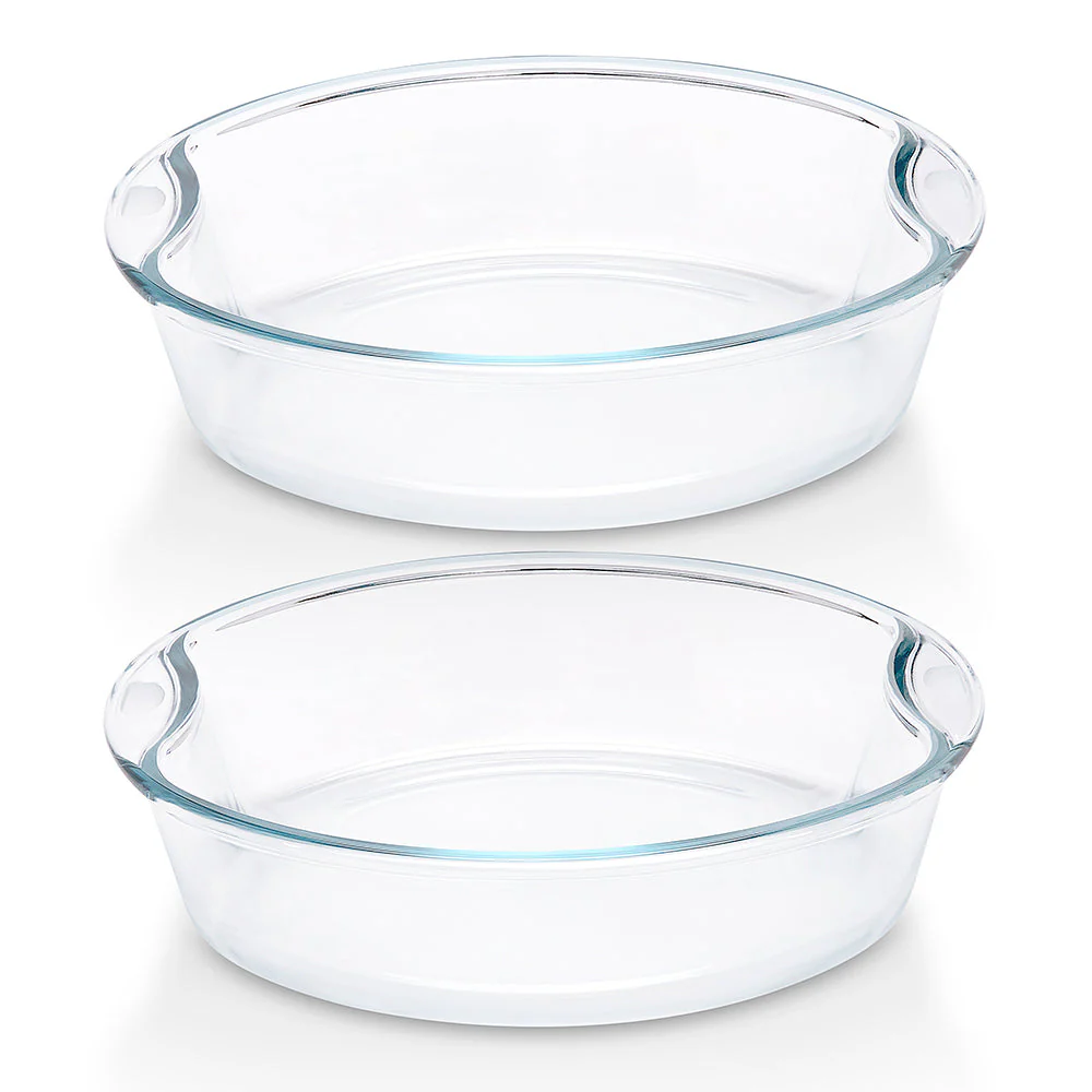 Borosil EasyGrip Round Cake Dish, 2.5L