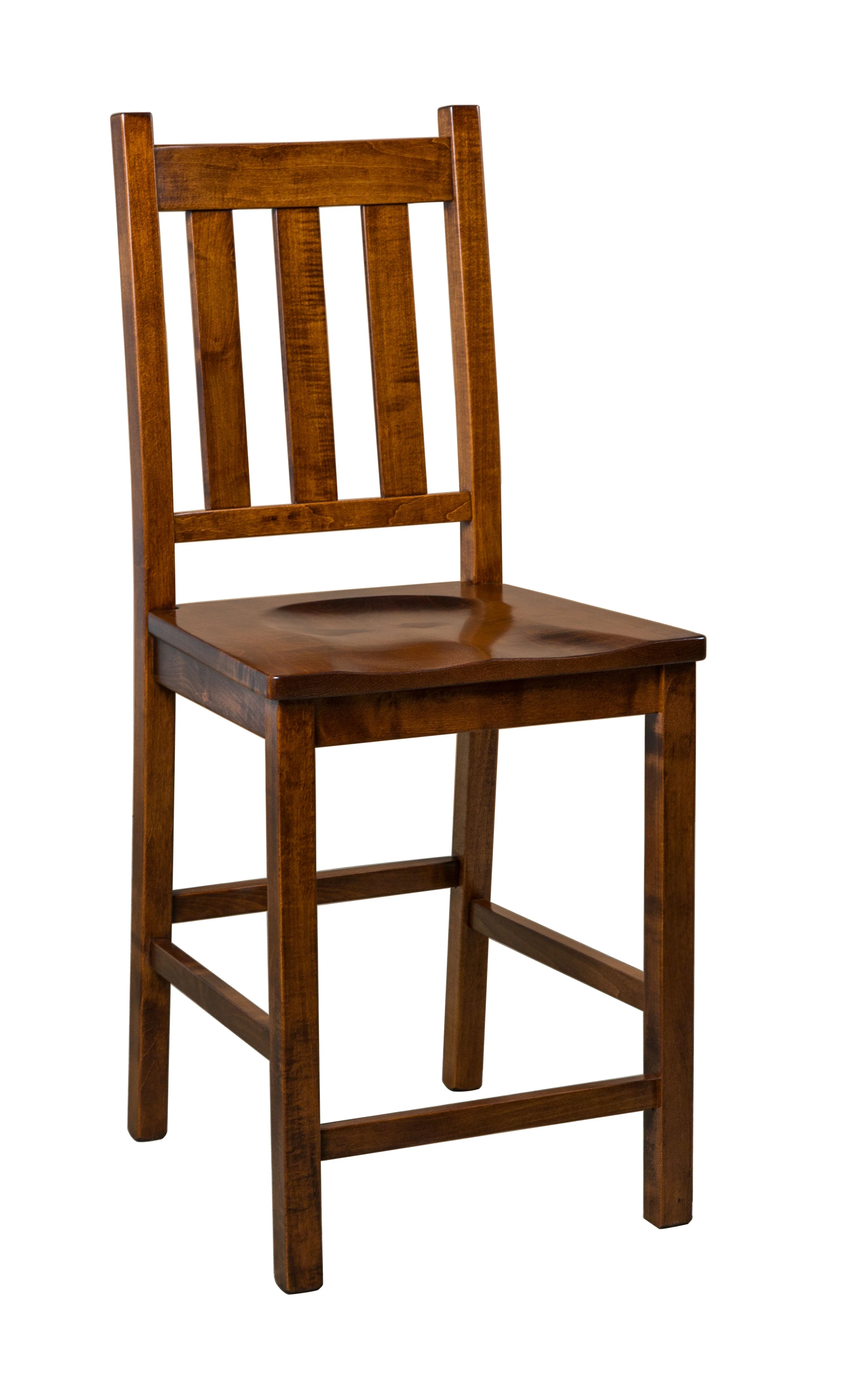 Amish Denver Stationary Bar Chair - Quick Ship