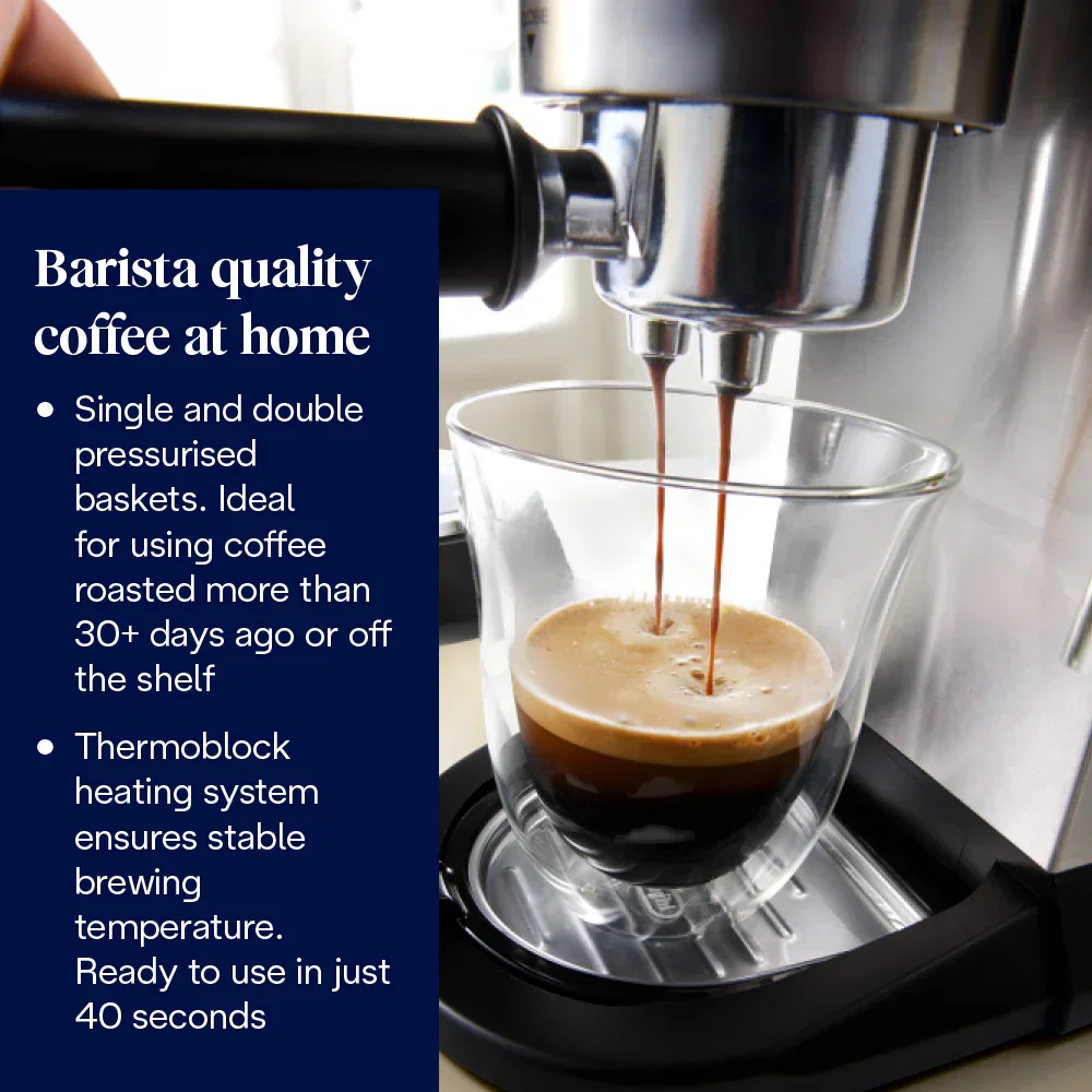 DeLonghi Dedica Pump Coffee Machine Bundle | ECKG6820.M