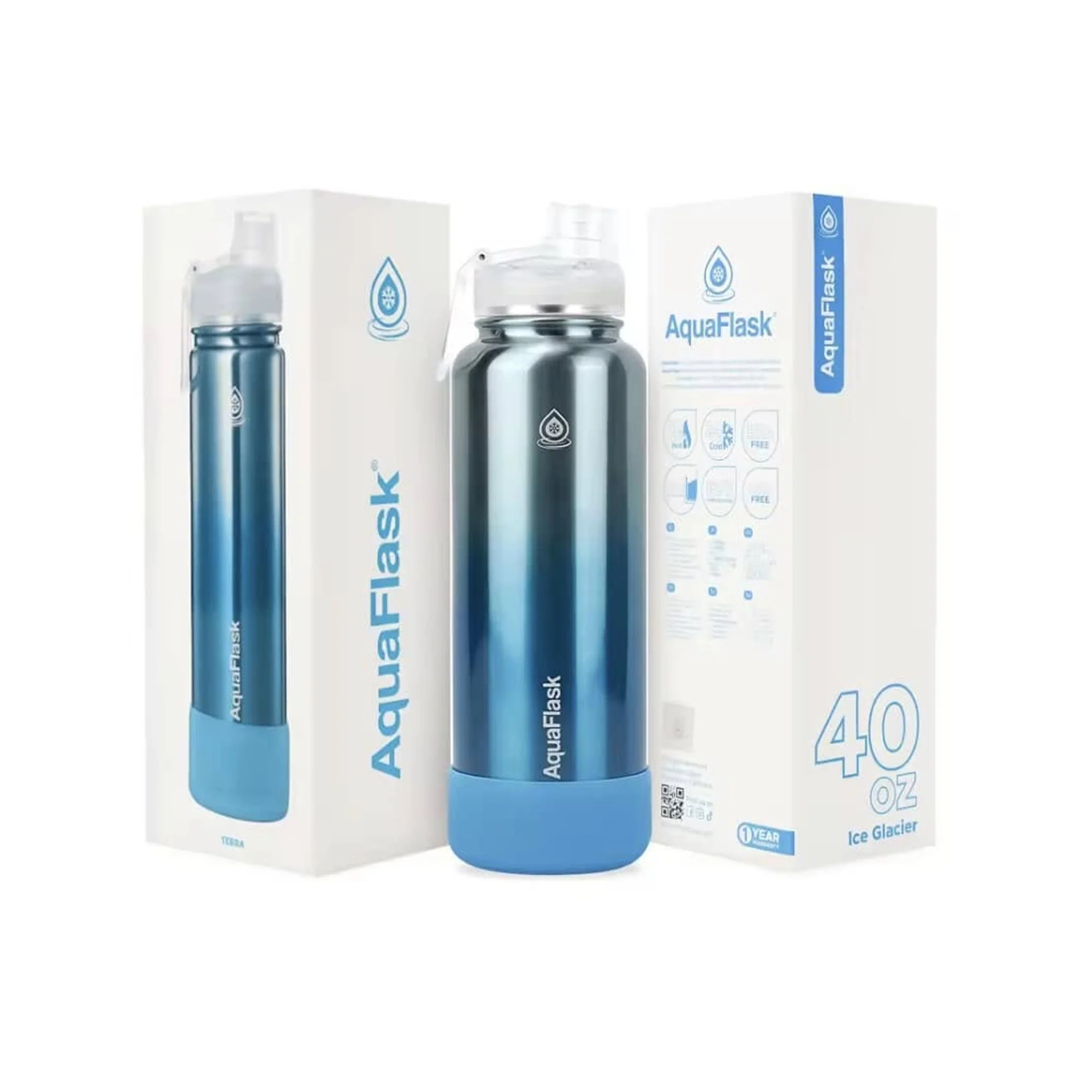 Aquaflask Terra 1182ml Flask Ice Glacier