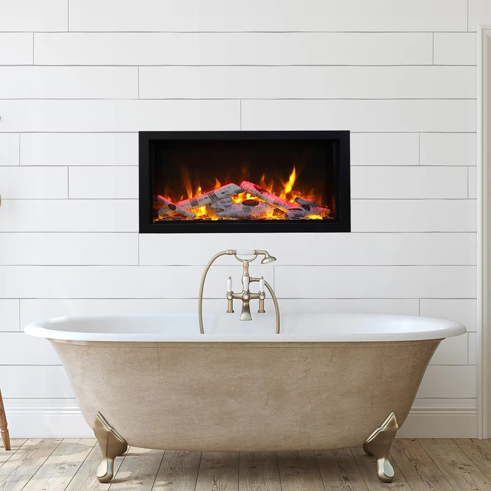 Amantii Panorama Series Indoor/Outdoor 50-In Deep XT Built-In Electric Fireplace