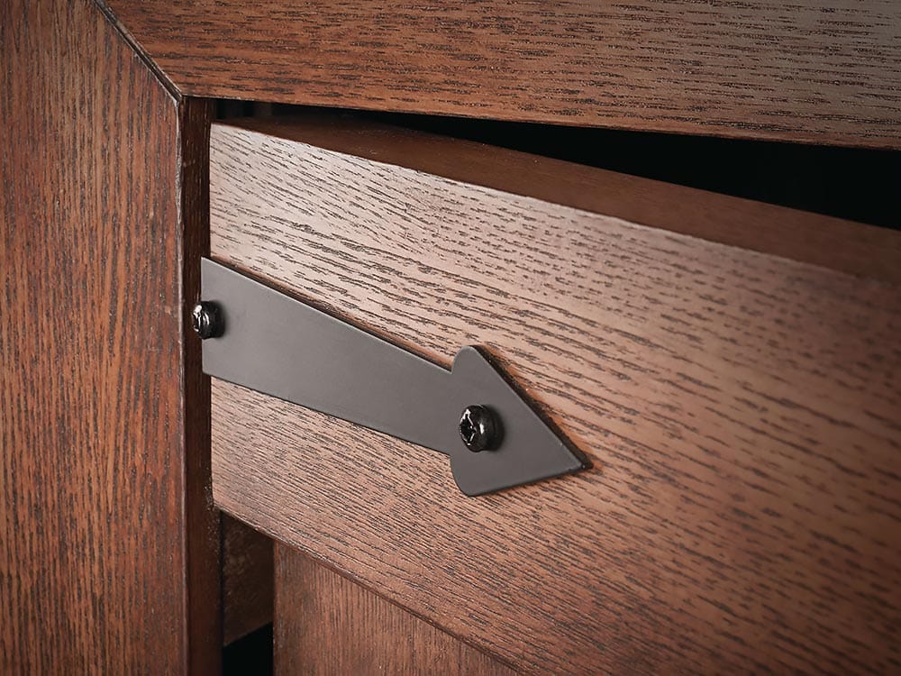 Lambert Electric Fireplace TV Stand in Rustic Wood