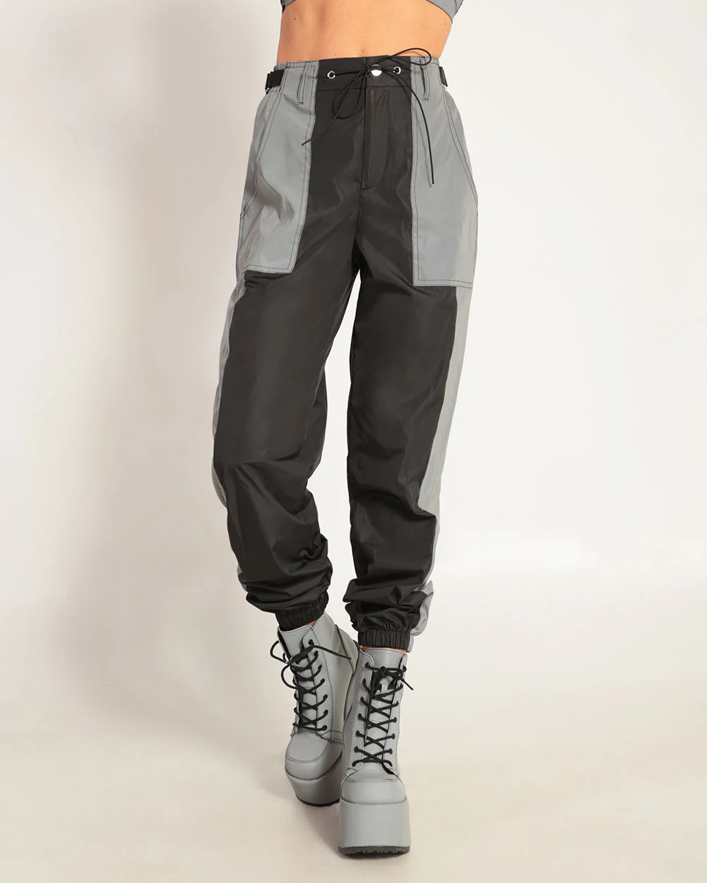 Time 2 Get Lit Reflective Cargo Joggers