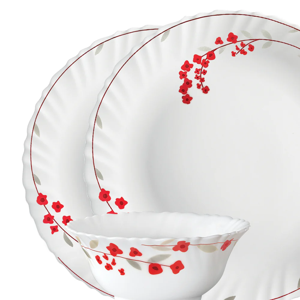 Larah by Borosil Verona Dinner Set, 13 pc