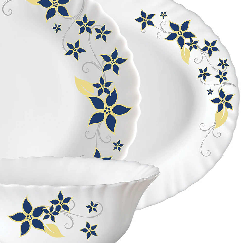 Larah by Borosil Viva Dinner Set, 21 pc